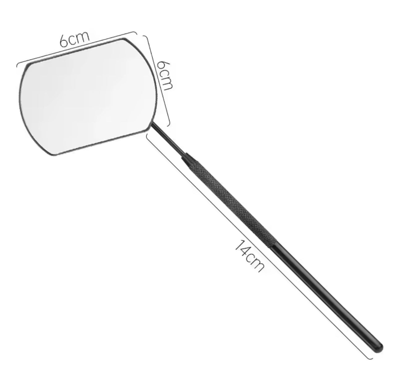 Espejo para pestañas de acero inoxidable