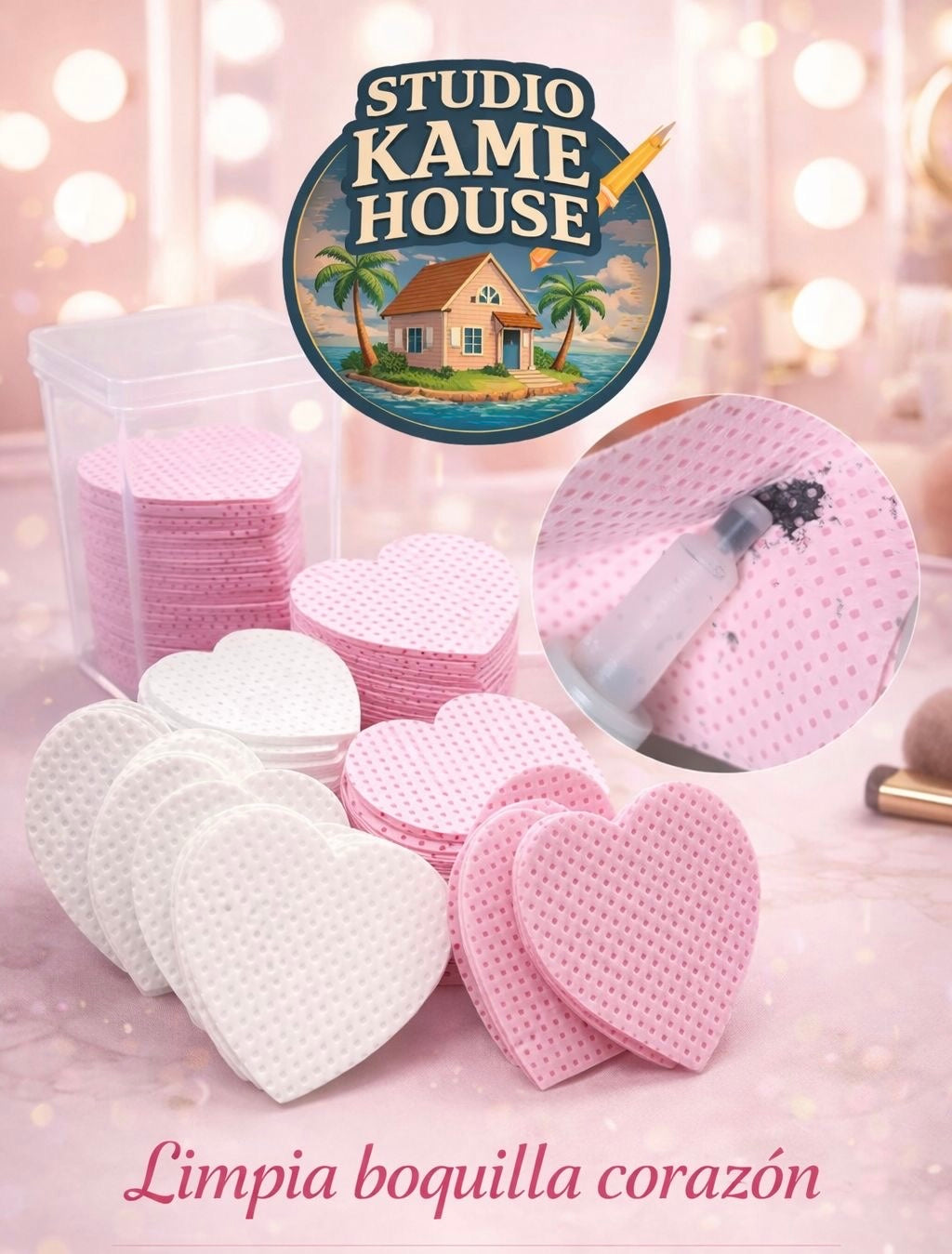 💖 Toallitas Sin Pelusa en Forma de Corazón – 200 Piezas | Pack 12