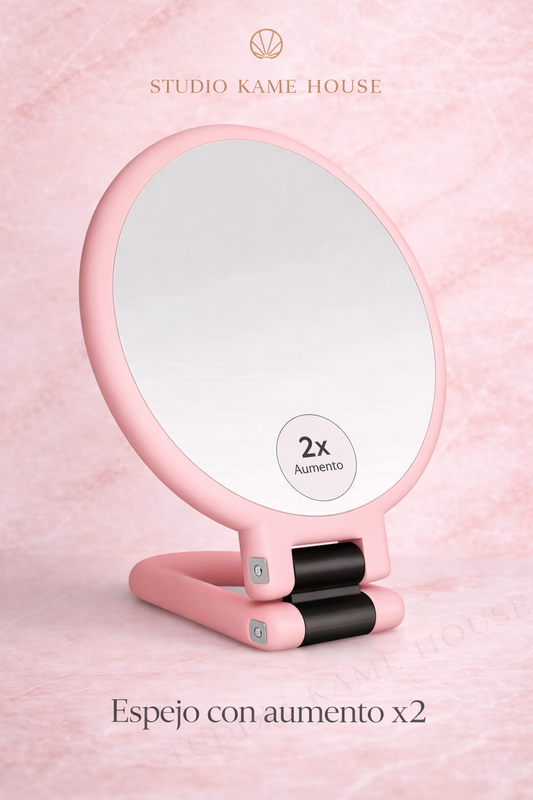 ✨ Espejo con Aumento 2X – Set de 12 Piezas