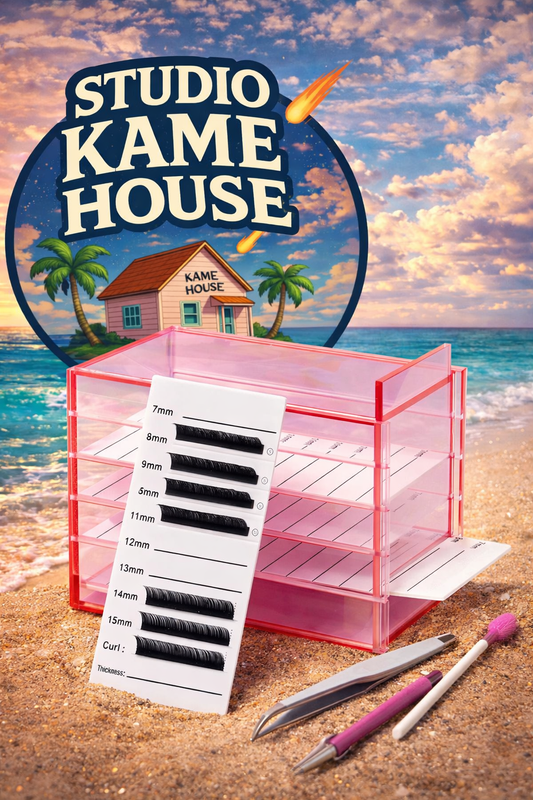 Organizador Acrílico para Pestañas – Docena (12 pzs)