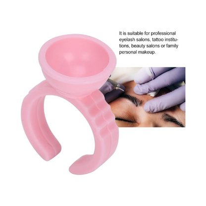 100pcs Anillos de color sencillos para Pestañas